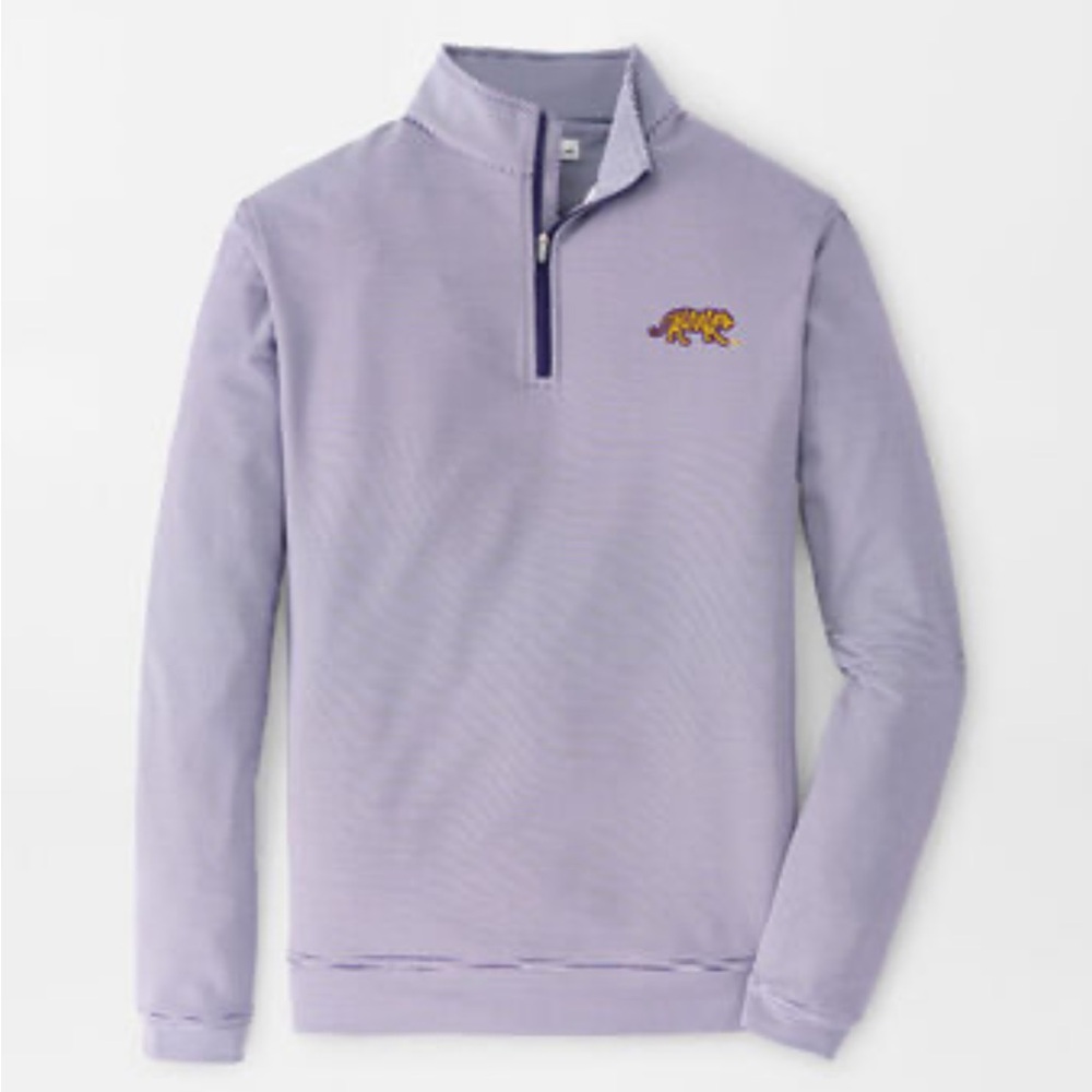 LSU Perth Stripe Performance Pullover